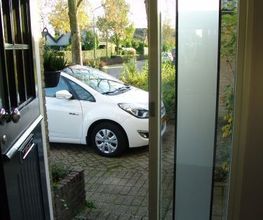 AvD glas in lood in voordeur / entree