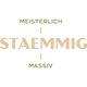Das Logo von STAEMMIG meisterlich massiv