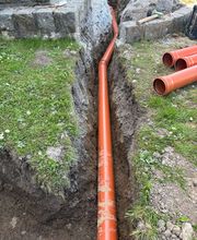 Verlegen Regenwasser