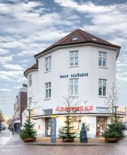 Aussenansicht der Hankens Haaren Apotheke