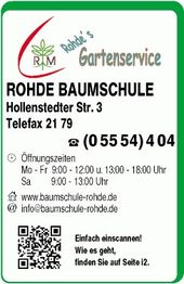 Carsten Rohde, Baumschule