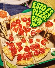 Esto es queso 100% mozzarella, vamos muy enserio, nada de cheese-tes. #EstoEsPizzaPapá