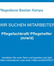Pflegefachkraft/ Pflegehelfer (m/w/d)