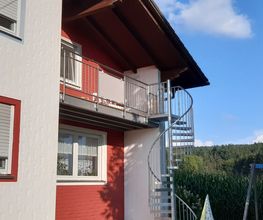 Balkongelaender Edelstahl Glas Waldmuenchen