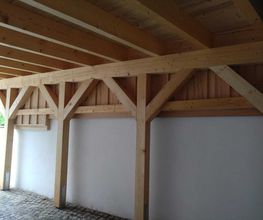 Ansicht im Carport