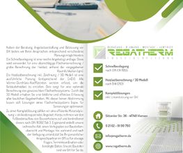 Der Service von Regatherm beinhaltet neben Schnellauslegungen und Berechnungen der Heizlast / 3-D-Modell Erstellung auch Komplettlösungen inkl. Estrichverlegung.