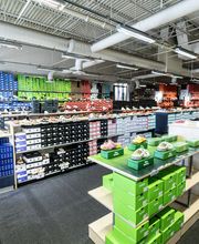 Wide Shot of Interior of Store