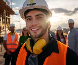 One of our colleagues on site.