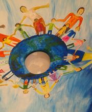 Wand Malerei Grundschule Gotteszell