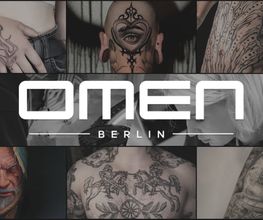 Tattoo-Collage mit Kunstwerken aus dem OMEN Lab Friedrichshain - Abstract, Blackwork, Realismus & Engraving.