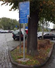 Parkplatz Bahnhof Vorderseite links in Bad Hersfeld