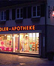 Aussenansicht der Adler-Apotheke Weilheim/Teck