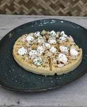 Gaufre salée poulet fromage frais