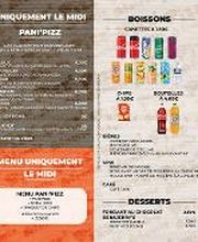 Menu Pizz'Atomic