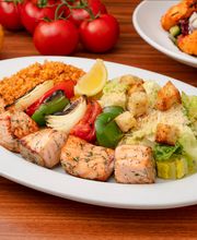 Fresh Atlantic Salmon Kabob (fresh, marinated Atlantic salmon)