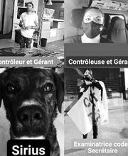 Voici notre équipe, Elodie, Marine, Mikael et Sirius !