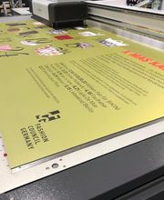 Direktdruck auf Aluverbund gold, Furore-Werbung