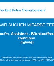 Kaufm. Assistent - Bürokauffrau/-kaufmann (m/w/d)
