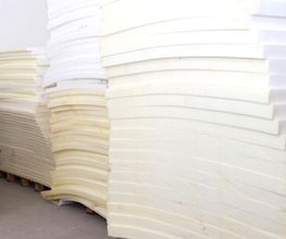Materiallager der Schaumstoffe