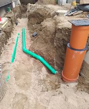 Verlegung Abwasser- und Regenwasserleitung