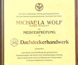 Michaela Wolf Dachdeckermeisterin Bild 1