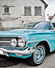 Ein amerikanischer Traum: Der Chevrolet Impala. Zu mieten ist der Oldtimer auch rund um den Bodensee (Konstanz, Kreuzlingen, Radolfzell, Friedrichshafen, Meersburg, Reichenau, Mainau, Lindau, Bregenz.