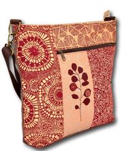 Cube-Umhängetasche Handsiebdruck aus Südafrika