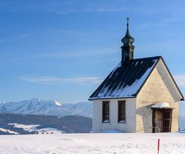 Herz-Jesu-Kapelle im Winter in Scheidegg im Allgäu
Foto: Thomas Gretler