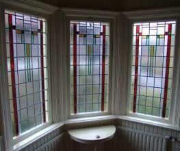 Glas in lood in ruiten