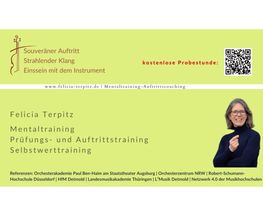 Felicia Terpitz  Violine  Mentaltraining  Auftrittstraining Bild 13