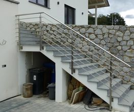 Relinggeländer Edelstahl Treppe