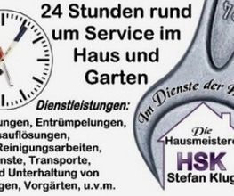 24 Stunden rund um Service im Haus und Garten