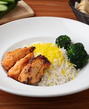 Kids Chicken Plate: ABF chicken, rice, & grilled broccoli