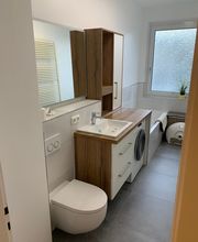 Waschtischanlage Weiß-Kirsche