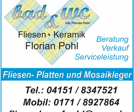 Bad & WC Fliesen Keramik Inh. Florian Pohl Bild 1