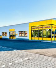 Außenansicht des Autoglas-Fachbetriebs Scheiben-Doktor Halle in Halle (Saale).
Gut sichtbar sind Standort, Einfahrt und Werkstattzugang.