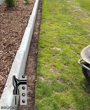 Vorbereitung für Rasenkanten