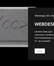 Webdesign CC Logo und Kontaktinformationen
