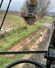 Herstellung/Freiräumen von Gräben