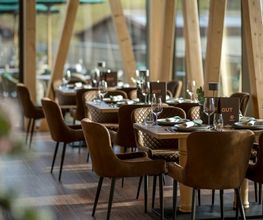 Der Restaurantbereich des Hofgut-Restaurants.
