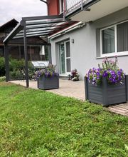 Unser Premium Terrassendach Hawaii 40 mit Glas-Schiebeanlage