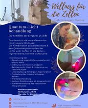 Quantum Licht Behandlung – Regeneration & Zellaktivierung für deine Haut
Du wünschst dir eine Haut, die frisch, klar und lebendig aussieht – ganz ohne Chemie oder invasive Eingriffe?
Die Quantum Licht Behandlung vereint moderne Lichttherapie mit ge