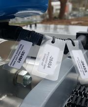 Betriebsmittelkennzeichnung (BMK) an motorischem Stellventil Wärmetauscher.
ISYKO Filtersysteme
