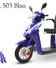 Seniorenmobil 503 Blau Seniorenmobil für zwei Personen, 1000 Watt 25 km/h