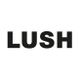 Lush logo, black font on white background