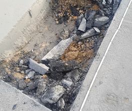 Beton/Asphalt schneiden und aufstemmen