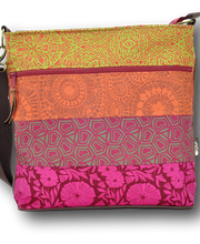 Cube-Umhängetasche Handsiebdruck aus Südafrika