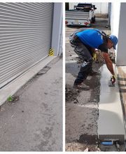 Fundamentstreifen für schwer belastbare Industrieböden