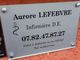 Lefebvre Aurore