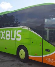 Fahrzeugbeschriftung — Flixbus. Produziert von Komo Beschriftungen aus Ichenhausen.
